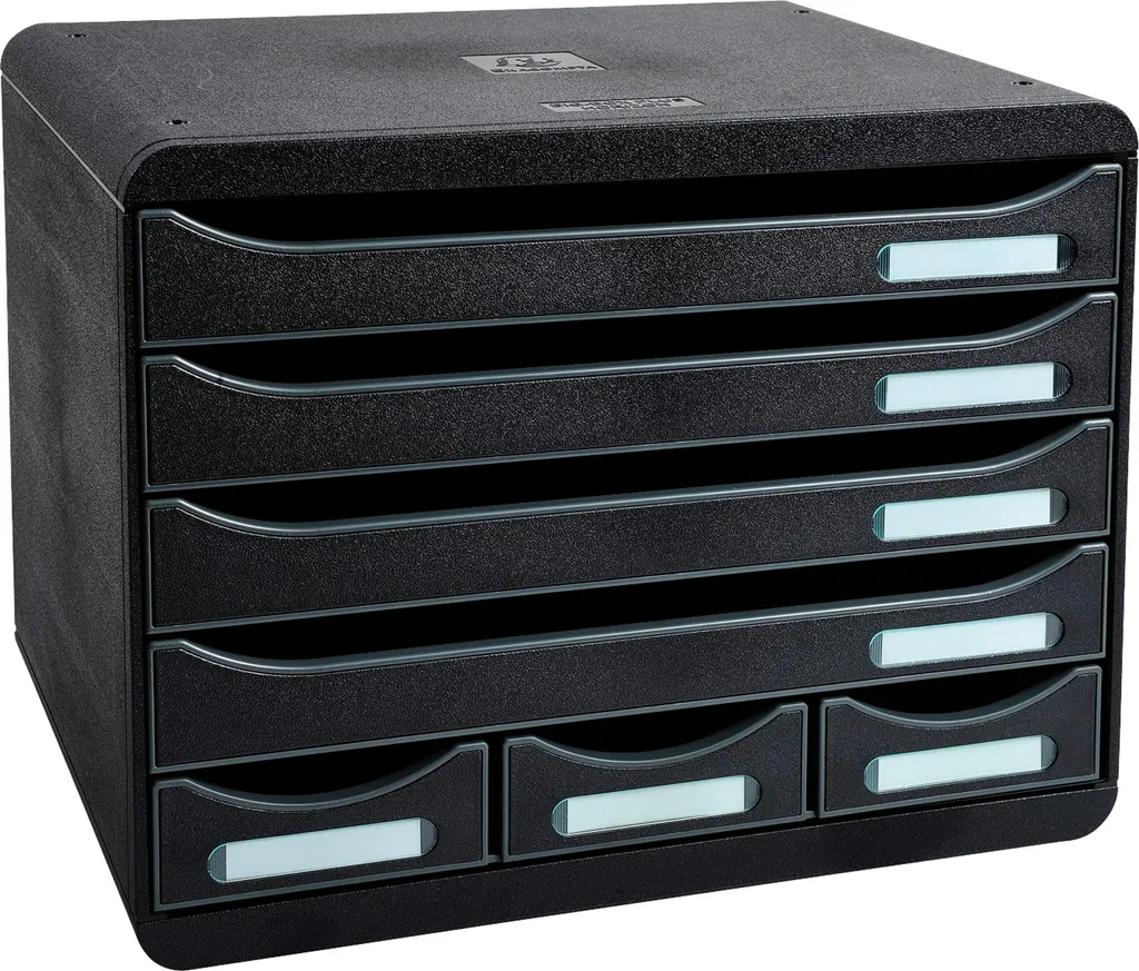 EXACOMPTA STORE-BOX MINI Cassettiera 7 cassetti nera