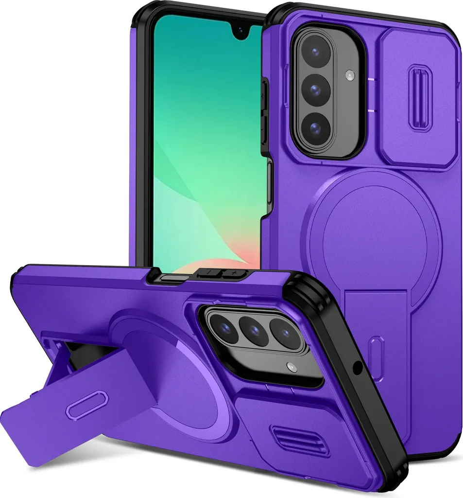 Custodia Samsung A17 A26 Viola: Supporto Video e Protezione Camera