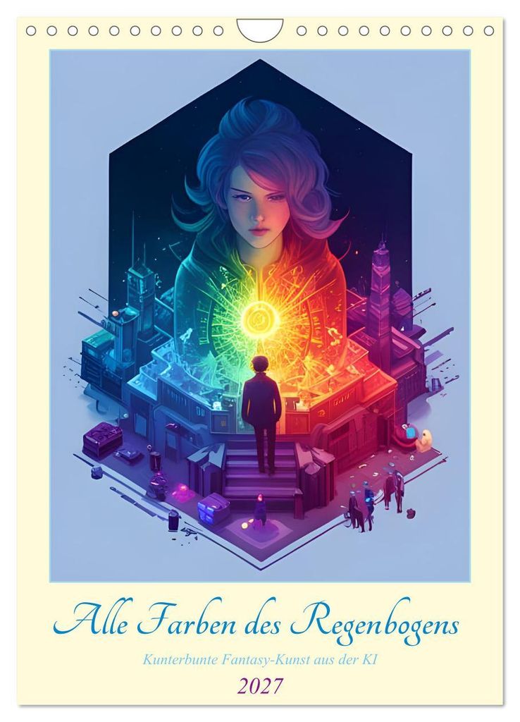 Alle Farben des Regenbogens (Wandkalender 2027 DIN A4 hoch), CALVENDO Monatskalender