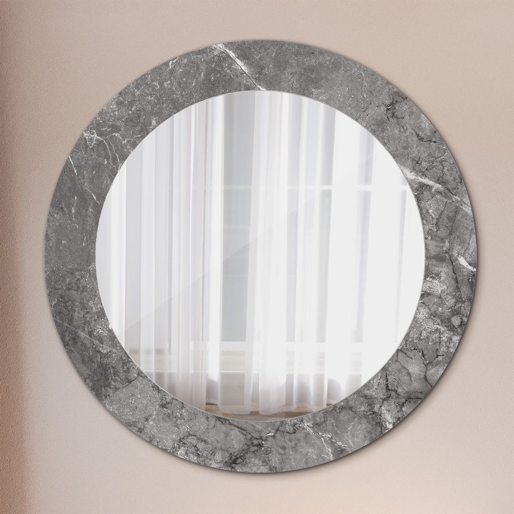 Spiegel - Mirror zum Wandspiegel Schlafzimmer – Schminkspiegel- Lotus Blumen- Ø60cm