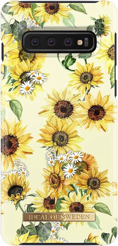 Coque Samsung S10 pour femme style floral Sunflower IDEAL OF SWEDEN