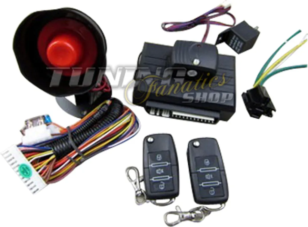 Système d'Alarme de Voiture Radio avec Télécommandes et Clés Pliantes