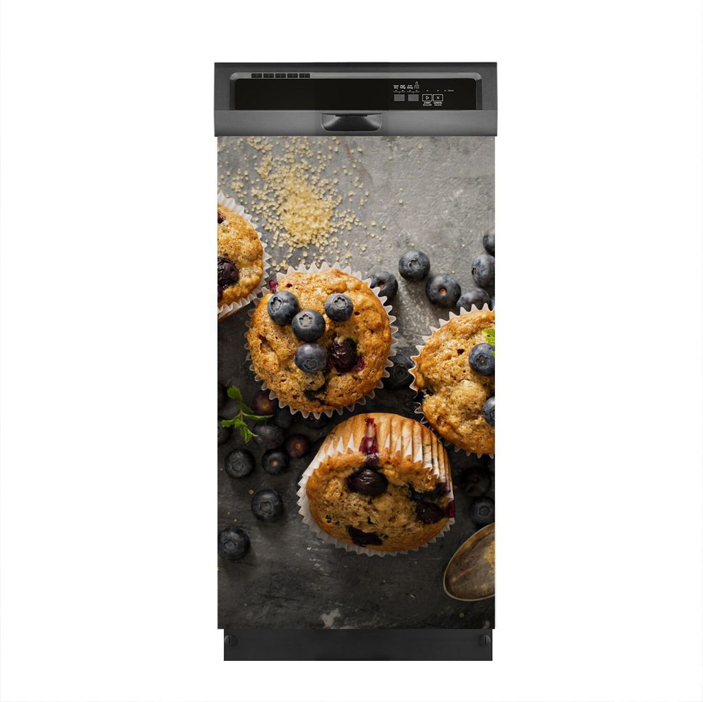 Aufkleber sticker 45x80 cm Dekorative folie Spülmaschine - Blaubeer-Muffins