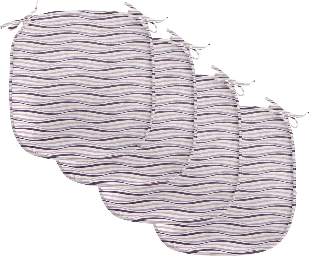 Set 4 Cuscini Abakuhaus 40x40 Rosa Lilla - Onde Marine Impermeabili