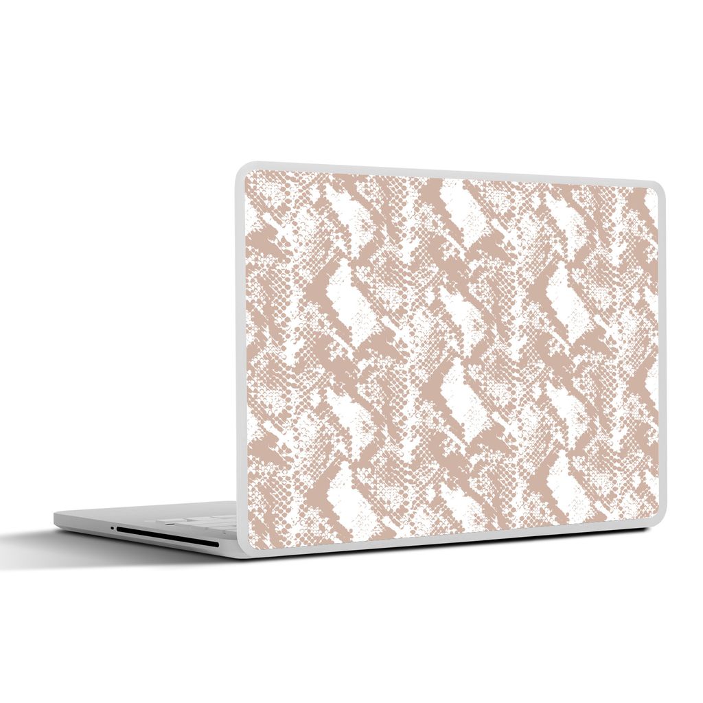 MuchoWow Laptop Aufkleber Sticker Cover Tiermuster - Schlange - Schuppen - Pastell 30x22 cm - Laptop-Sticker