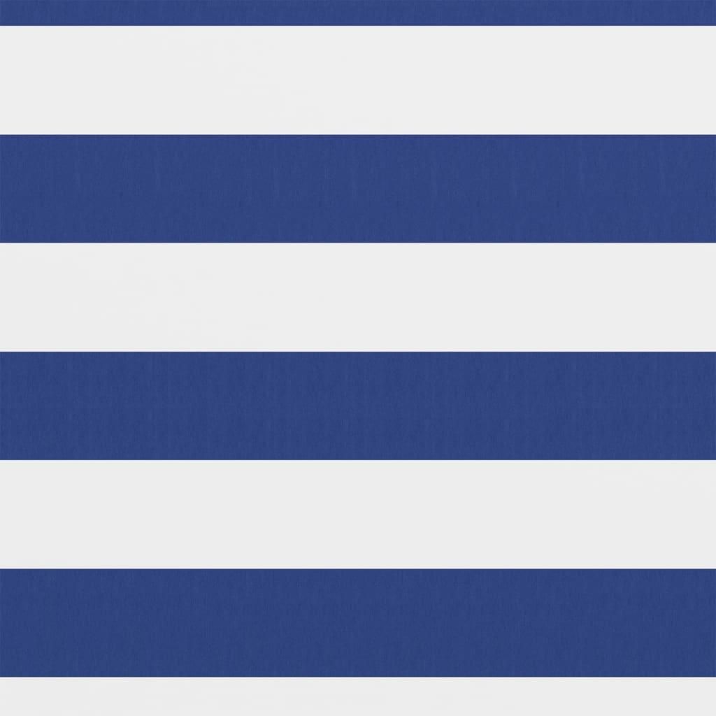 vidaXL Balkon-Sichtschutz Weiß und Blau 75x300 cm Oxford-Gewebe