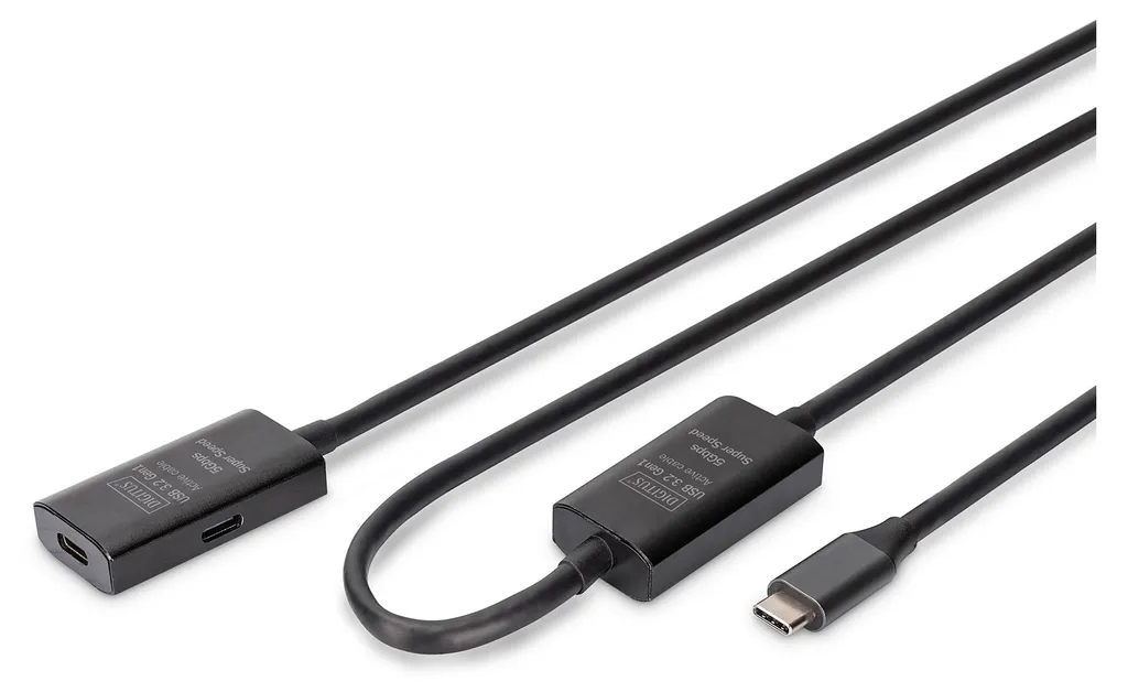 Rallonge USB-C 10m : finissez-en avec les câbles trop courts 5G Noir
