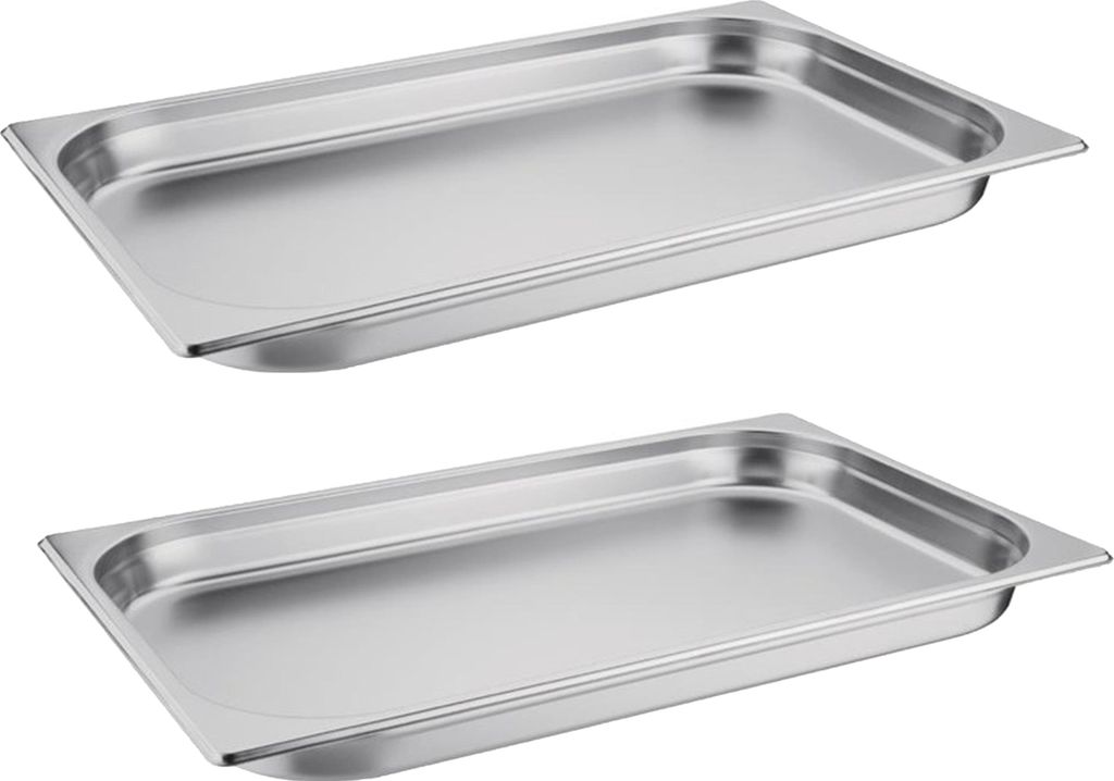 Vogue GN-Behälter GN1/1 - 4cm - 2 Behälter - Edelstahl