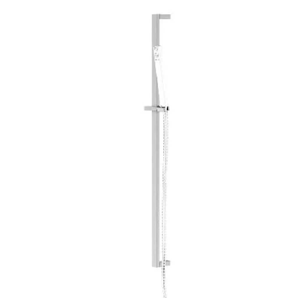 Barre de douche chromée avec support coulissant Steinberg 750 mm