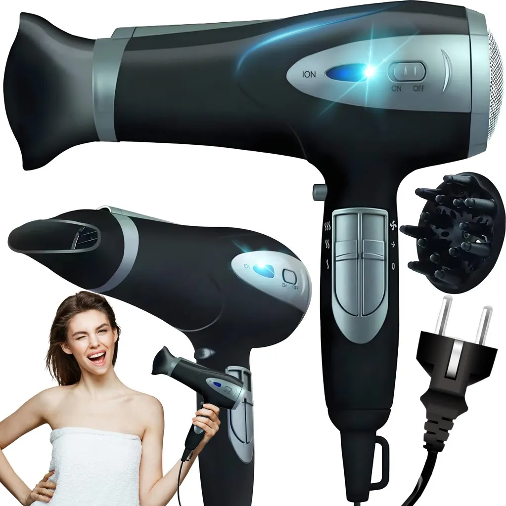 Sèche-cheveux anti-frisottis ionique 2200W pour cheveux brillants Retoo