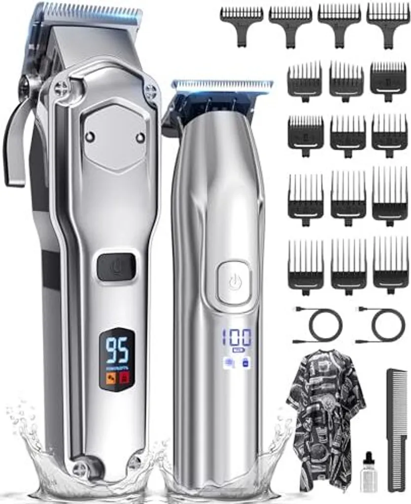 Tagliacapelli Uomo Impermeabile IPX7 - Trimmer Barba Ricaricabile
