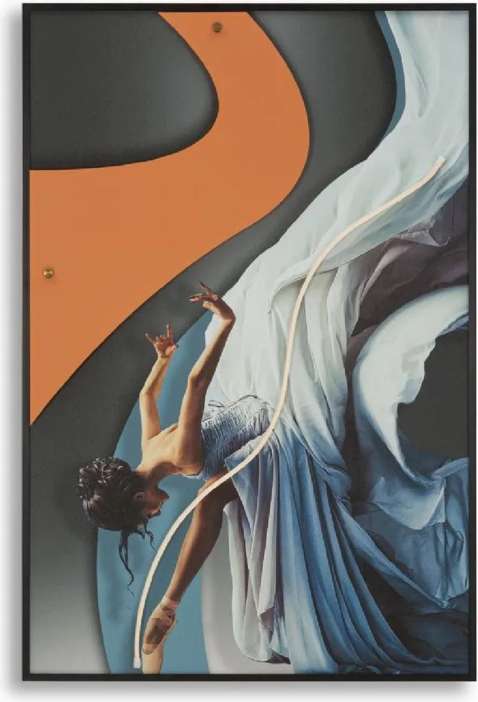 Décoration Murale Lumineuse Dancer : Tableau LED 60x90 cm Style Moderne