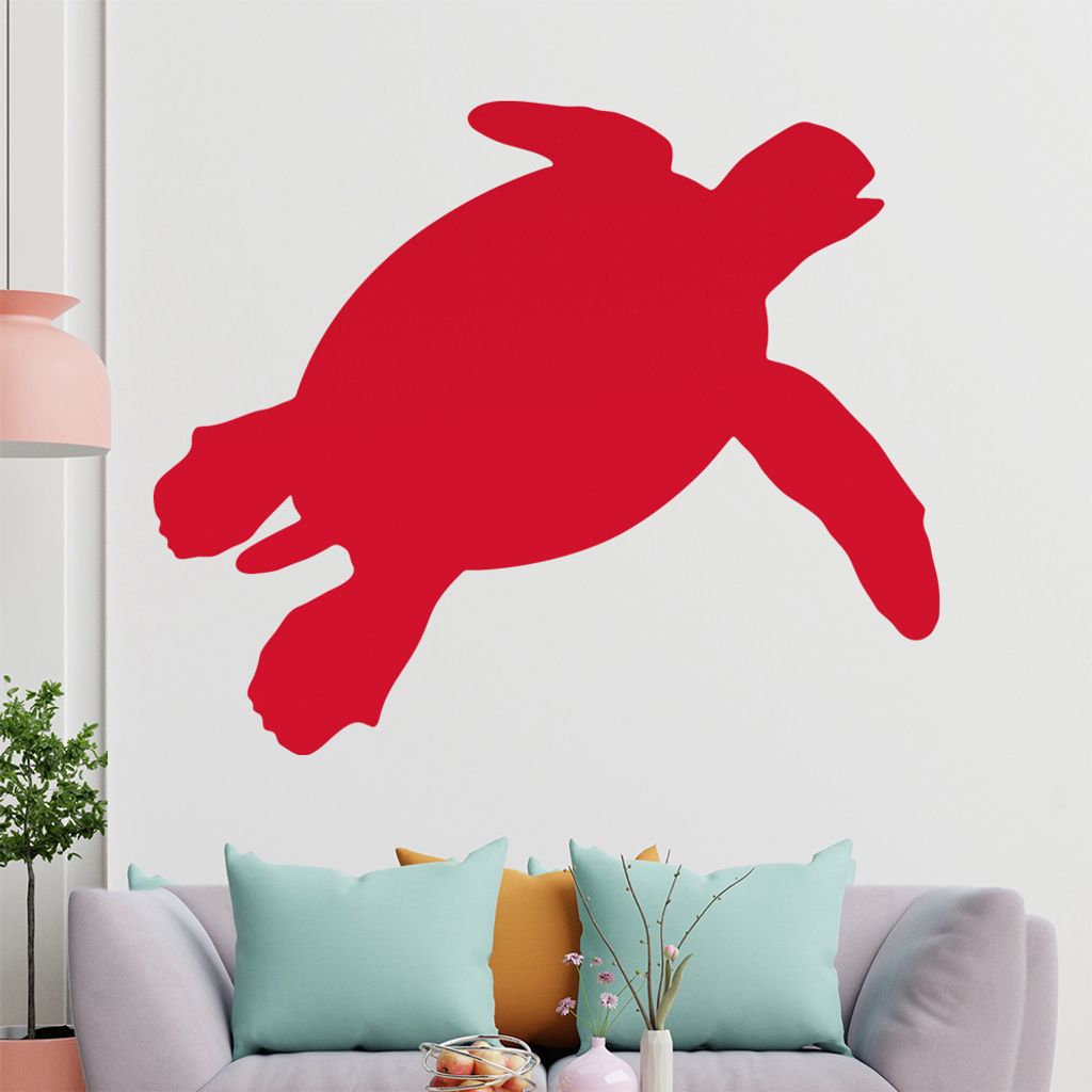 KIWISTAR Schildkröte - Meeresschildkröte Ozean Wandtattoo in 6 Größen - Wandaufkleber Wall Sticker - Dekoration, Küche, Wohnzimmer, Schlafzimm...