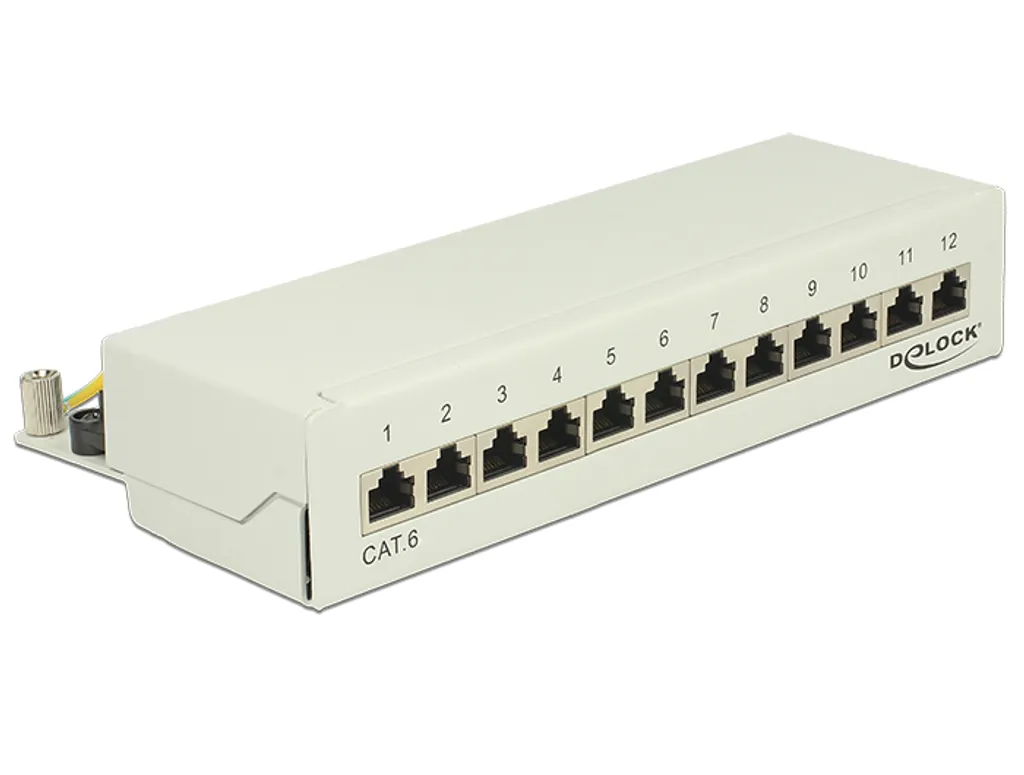 Panneau de Brassage pour Coffret de Communication 12 Ports RJ45 LSA