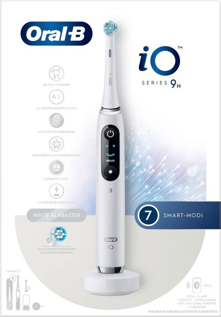 Oral-B iO 9N, Erwachsener, Vibrierende Zahnbürste, Tägliche Produktbild 
