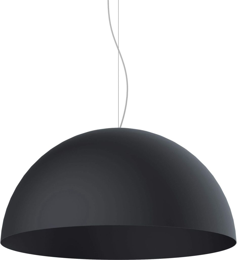 Moderne puristische Metall-Pendelleuchte Cassis mit Halbkugel-Lampenschirm, Ø 40/60 cm