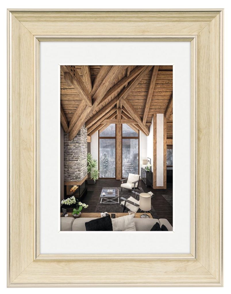 Hama Rustic, Einzelbilderrahmen, Glas, Polystyrol (PS), Natürlich/Natur, Wand, 20 x 28 cm, Country-Stil