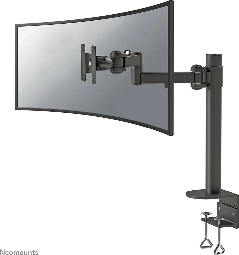 Support Écran Bureau Articulé pour Moniteur 10 à 49 Pouces Noir Neomounts