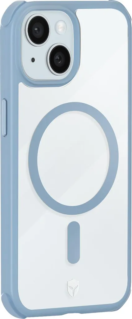 Force Case Air Frost iPhone 15 Plus: Cover Anti-Urto Blu MagSafe
