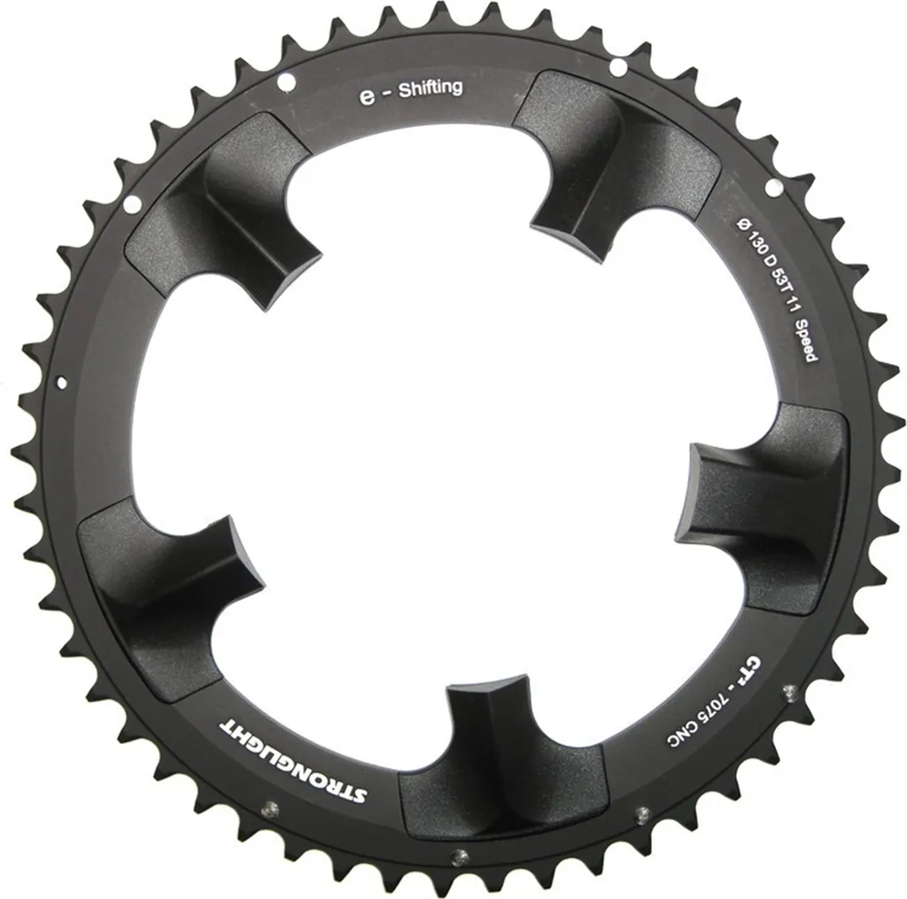 Stronglight 273860 Plateau Extérieur 53 Dents pour Shimano Dura-Ace Noir