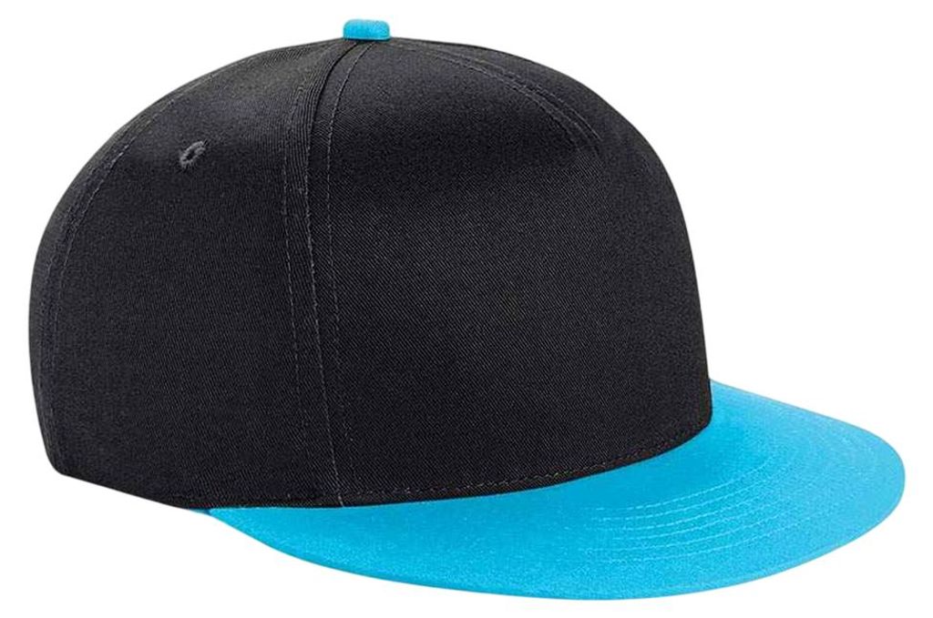 Beechfield - Snapback Mütze für Kinder LT2293 (Einheitsgröße) (Schwarz/Meeresblau)