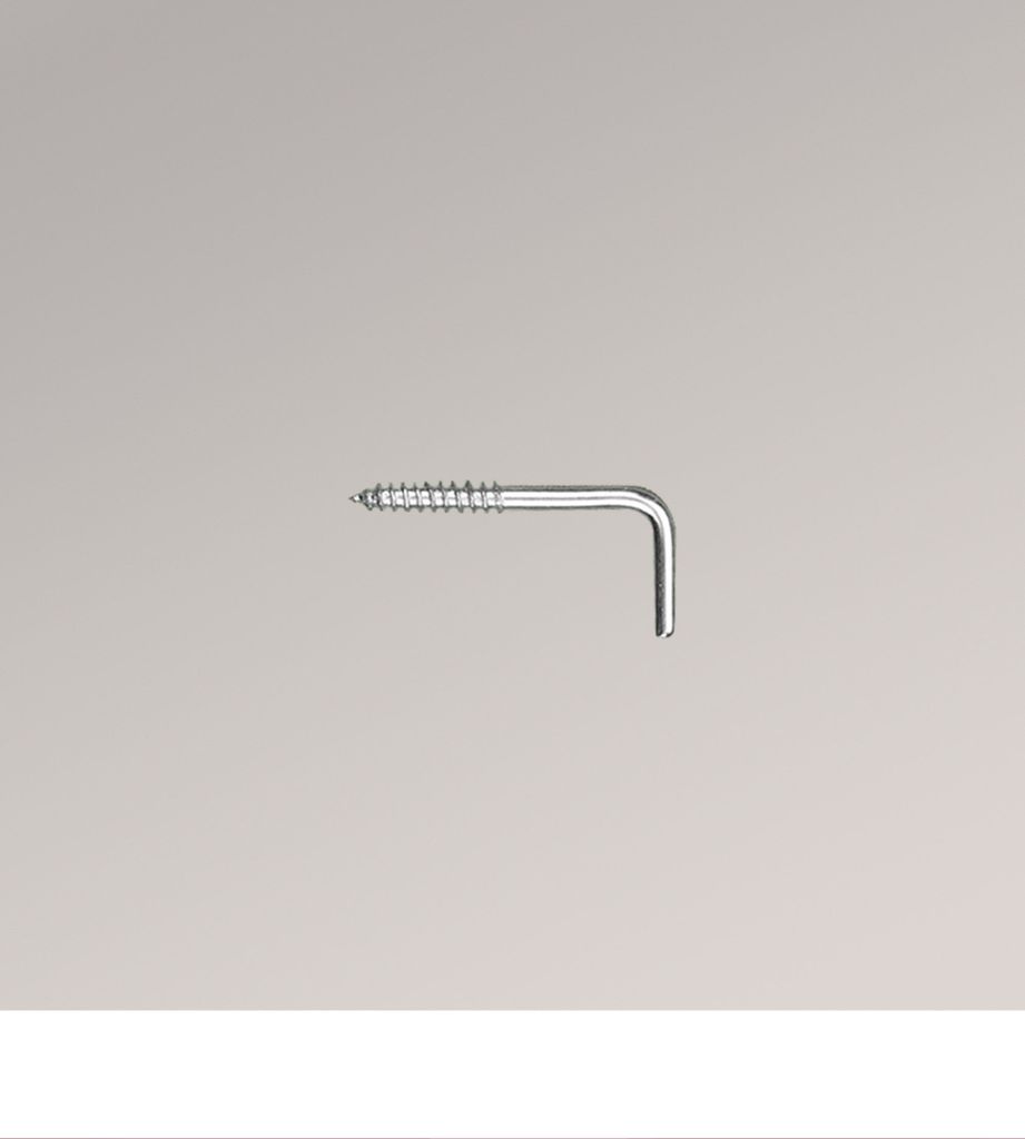 LYSEL 20er SET Schraubhaken für Vitragenstangen Silber