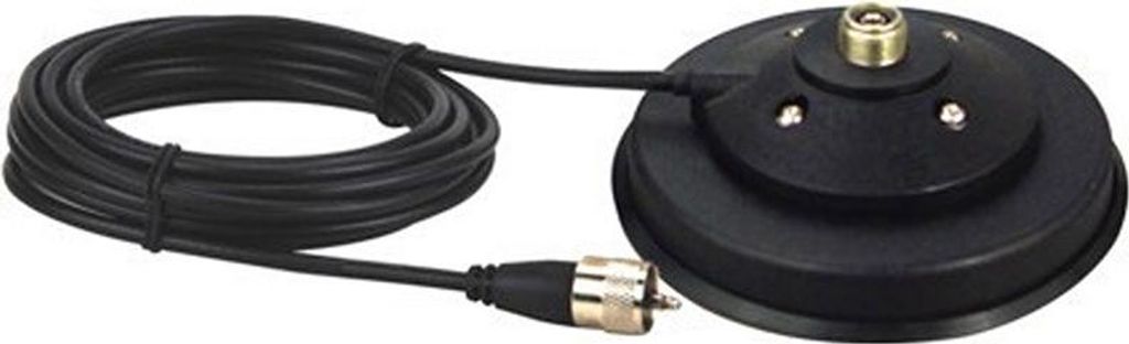 Antennenfuß ZG-909 für UHF-Antennen, 12,5 cm, mit UC1-Buchse und Gummischutz