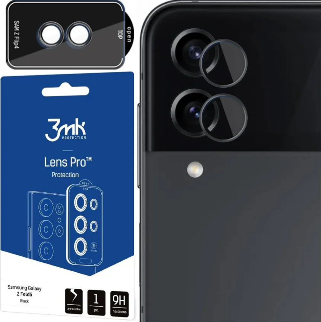 Samsung Galaxy Z Flip4 - Protezione lente 3Mk Pro Nero