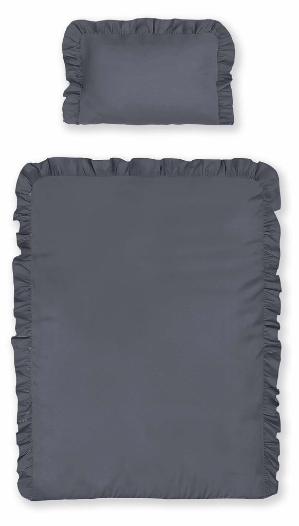 Detexpol Biancheria da letto in cotone 100x135 grafite Immagine del prodotto 