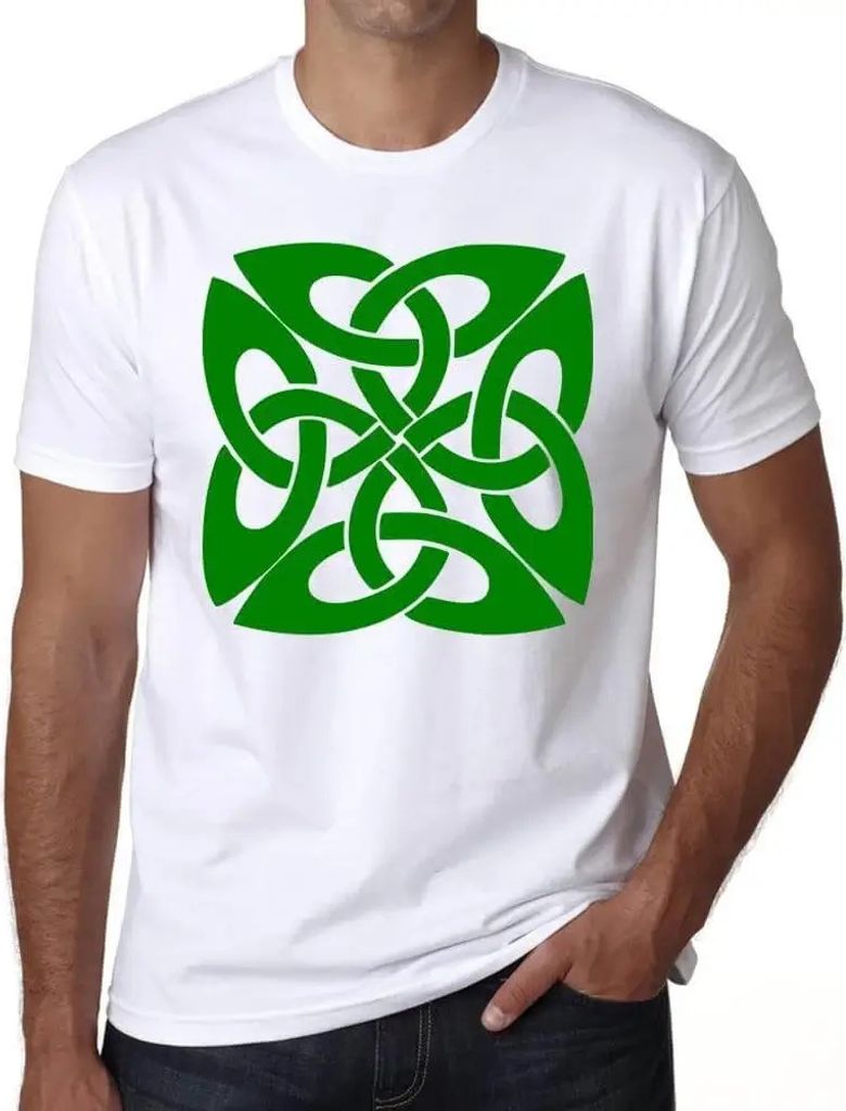 Herren Grafik T-Shirt Keltischer Knoten 1 – Celtic Knot 1 – Öko-Verantwortlich Vintage Jahrgang Kurzarm Lustige Druck Geburtstag Geschenk Mann