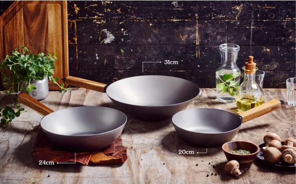 Wok Beka Nomad 31 cm en Acier Carbone - Poêle Traditionnelle Durable