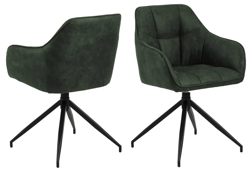 Chaise avec accoudoirs confortable contre le mal de dos Brenda