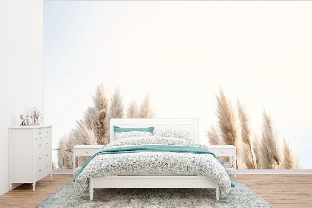 MuchoWow Fototapete für Wohnzimmer oder Schlafzimmer Wandtapete Vinyl Motivtapete Körnung - Himmel - Pastell - 400x300 cm - Papiertapeten