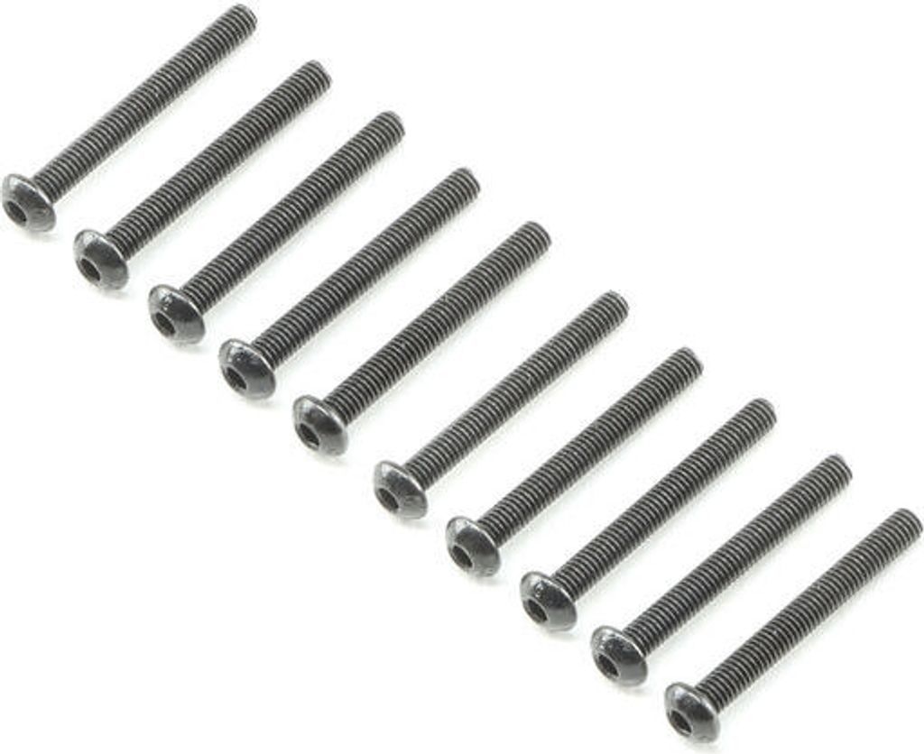 Losi Button Head Screws M3x25mm (10)
