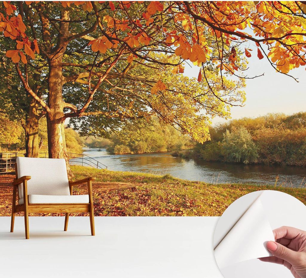 Fototapete selbstklebend - 312x219 cm - Tapete - Wandtapete - Wandbilder - Klebefolie - Dekofolie - Tapete Folie - Wand - Dekoration - Wohnzimmer -...