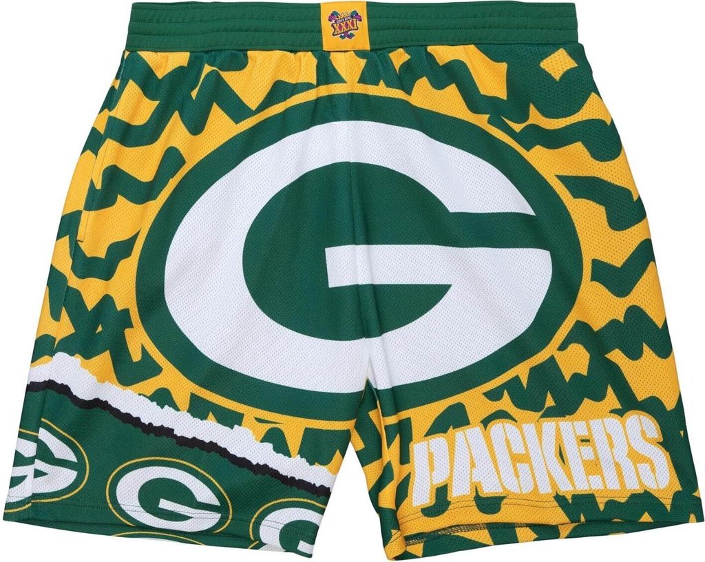 M&N Green Bay Packers JUMBOTRON Basketball Shorts - S Produktbild 