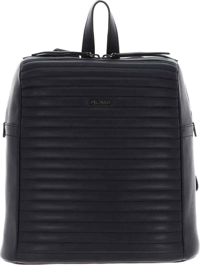 Zaino Tempo Libero PICARD Evolute - Pelle Nera con Porta Laptop Urban