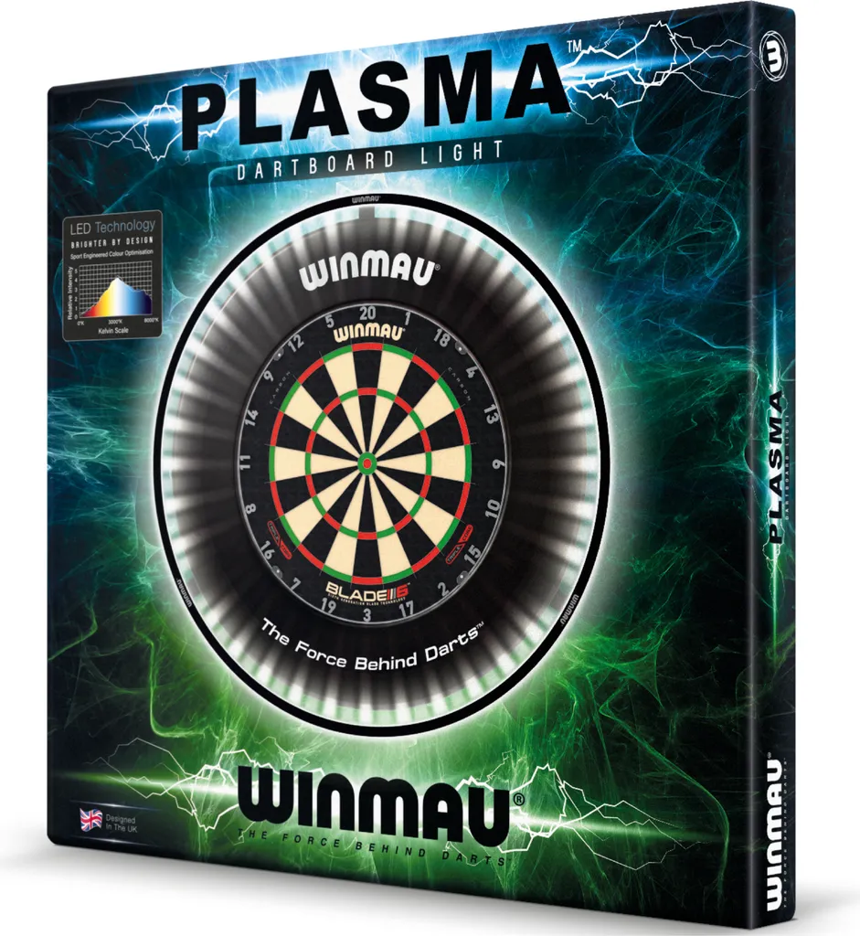 Éclairage LED pour cible de fléchettes Winmau Plasma en aluminium - 32