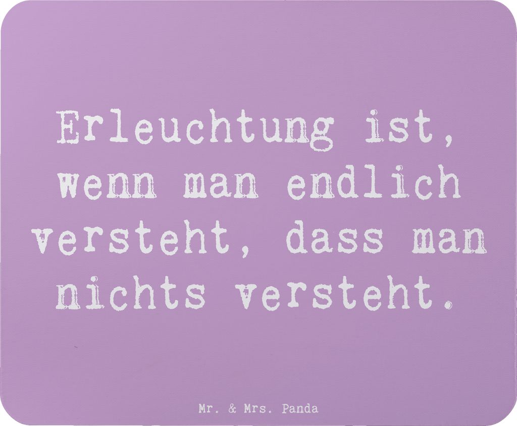 Mr. & Mrs. Panda Mauspad Spruch Erleuchtung Weisheit - Produktbild 