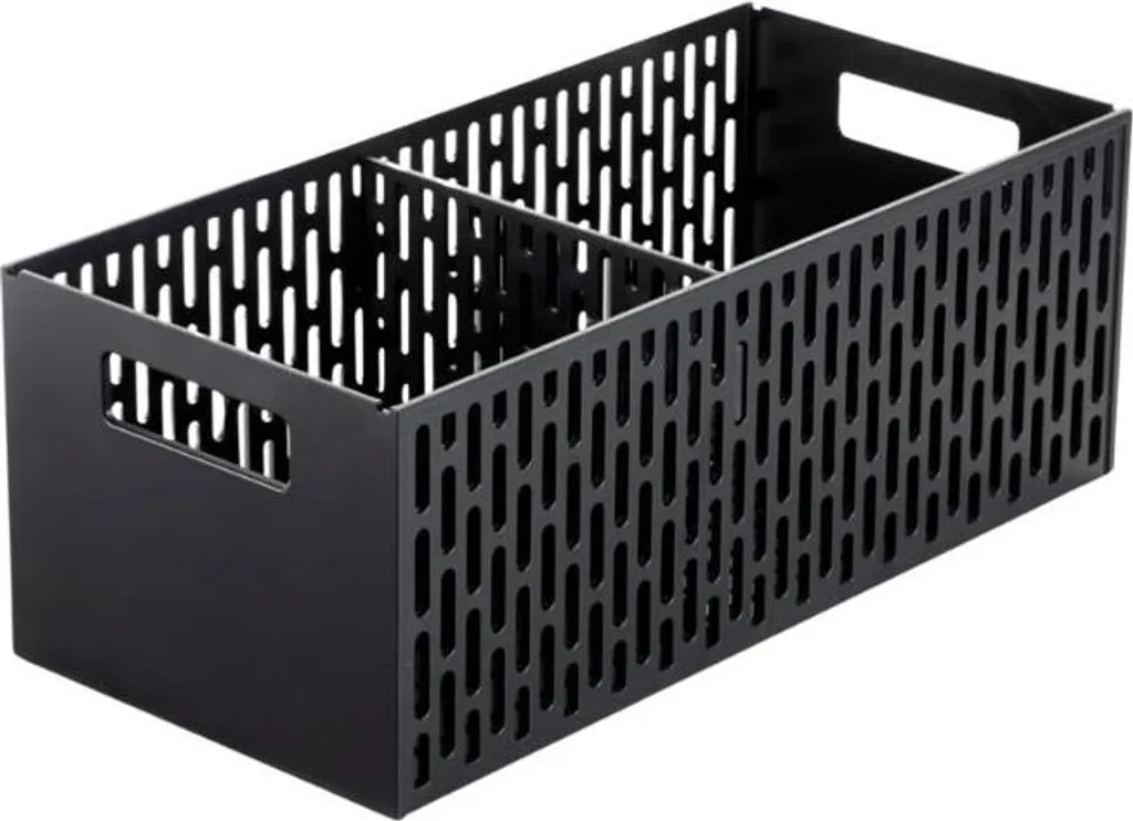 Relaxdays Set da 3 Cestini Portaoggetti, Contenitori Impilabili in Bambù e Poliestere, con