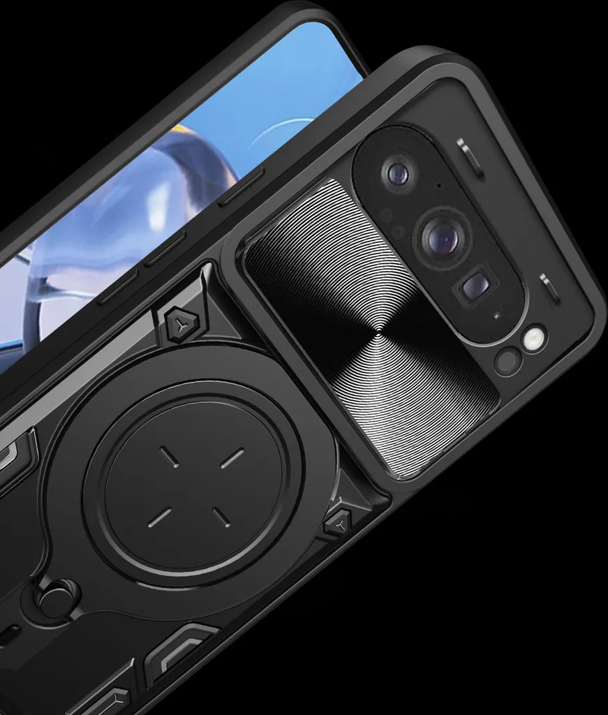 Cover Google Pixel 10 Pro XL con Ring Stand Argento per Outdoor - 7