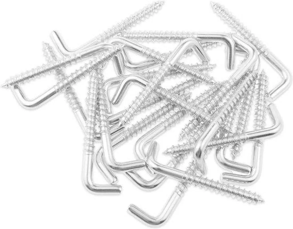 Support mural droit blanc pour rangement outils, fixation vis incluse
