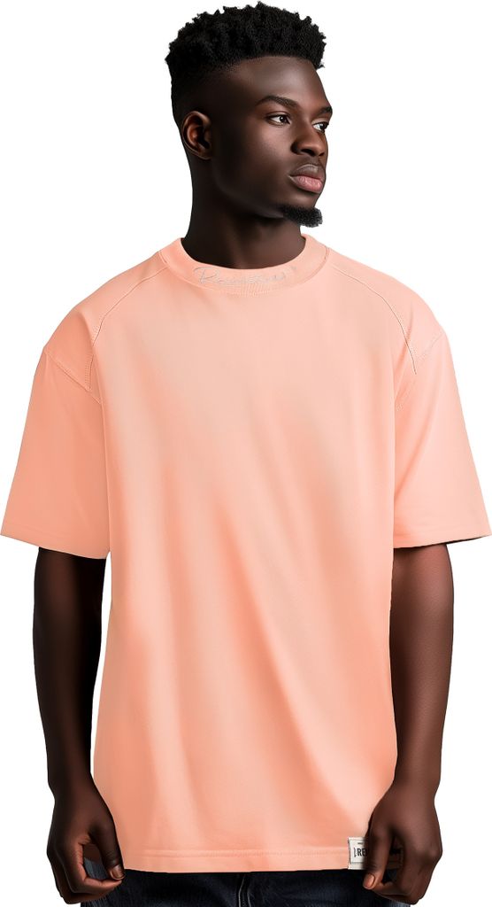 Reichstadt relaxed fit T-Shirt Herren 23RS041 Old Pink 4XL