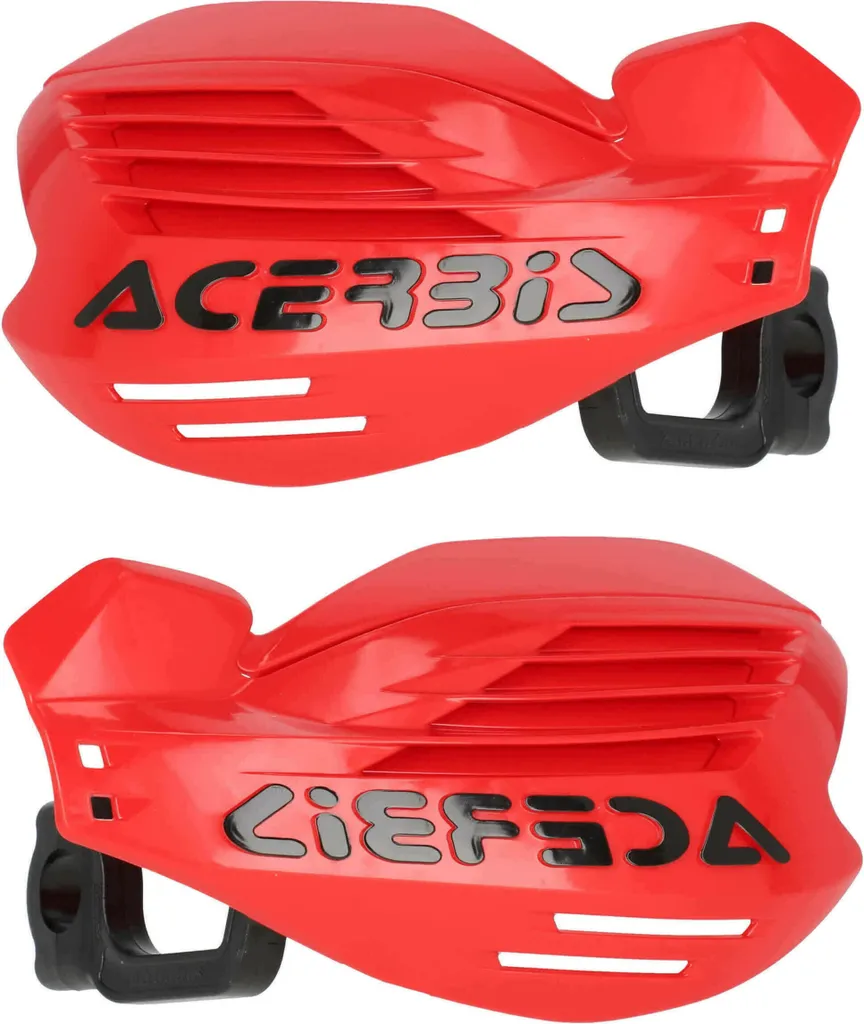 Acerbis X-Force Protège-mains ouverts universels pour Moto Cross Rouge