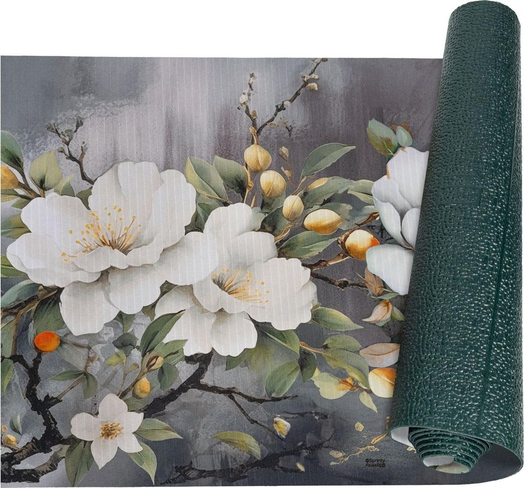 GreenLine Teppichläufer Textil Orchidee Grau 52x240cm