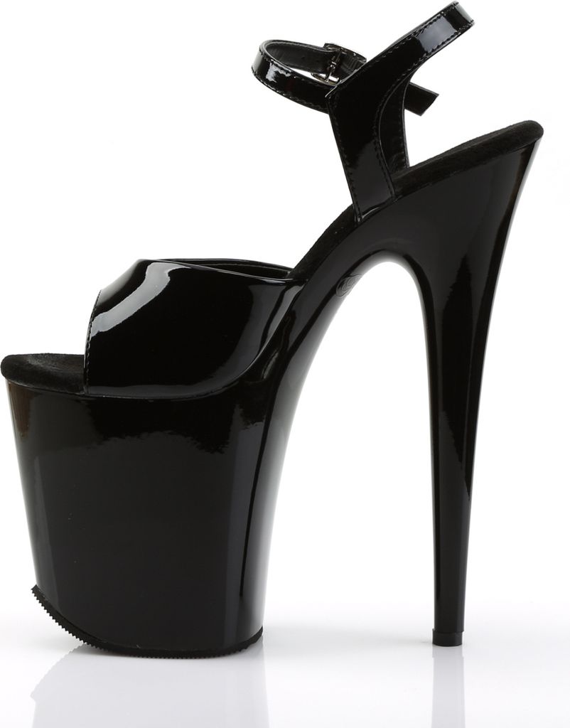 FLAMINGO-809 Damen Sandale von Pleaser, Schwarz Glanz , EU Produktbild 4