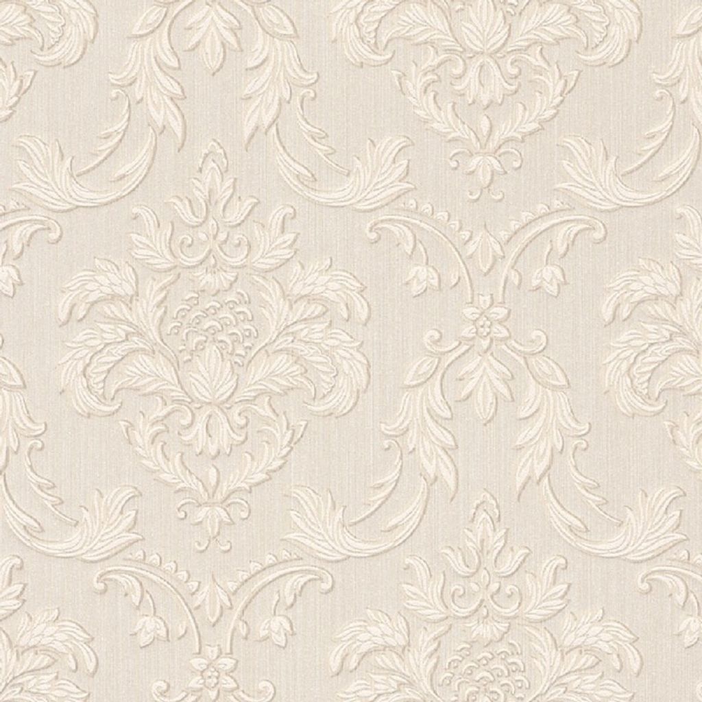 Casa Padrino Barock Textiltapete Creme / Beige / Weiß 10,05 x 0,53 m - Wohnzimmer Tapete im Barockstil - Hochwertige Qualität