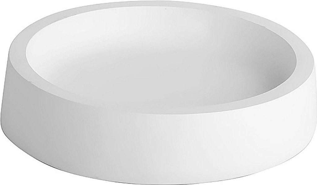 MAXIMA Seifenablage Polyresin Weiß 110x25x110 mm für Bad & Küche >> freistehend anwendbar