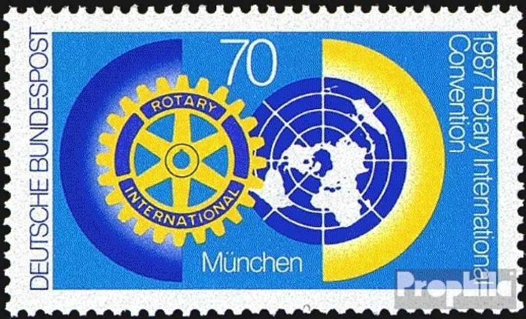 Briefmarken BRD (BR.Deutschland) 1987 Mi 1327 (kompl.Ausgabe) postfrisch Weltkongreß des Rotary-Clubs