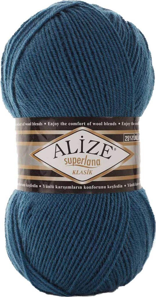 Alize Superlana Klasik 100g Strickgarn Strickwolle 25% Wolle, Farbwahl